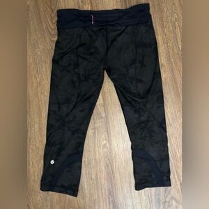 lululemon athletica Black Camo Leggings